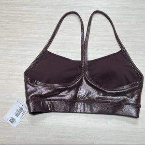 NEW Lululemon Flow Y Bra *Nulu Size 4 Shiny Sparkle